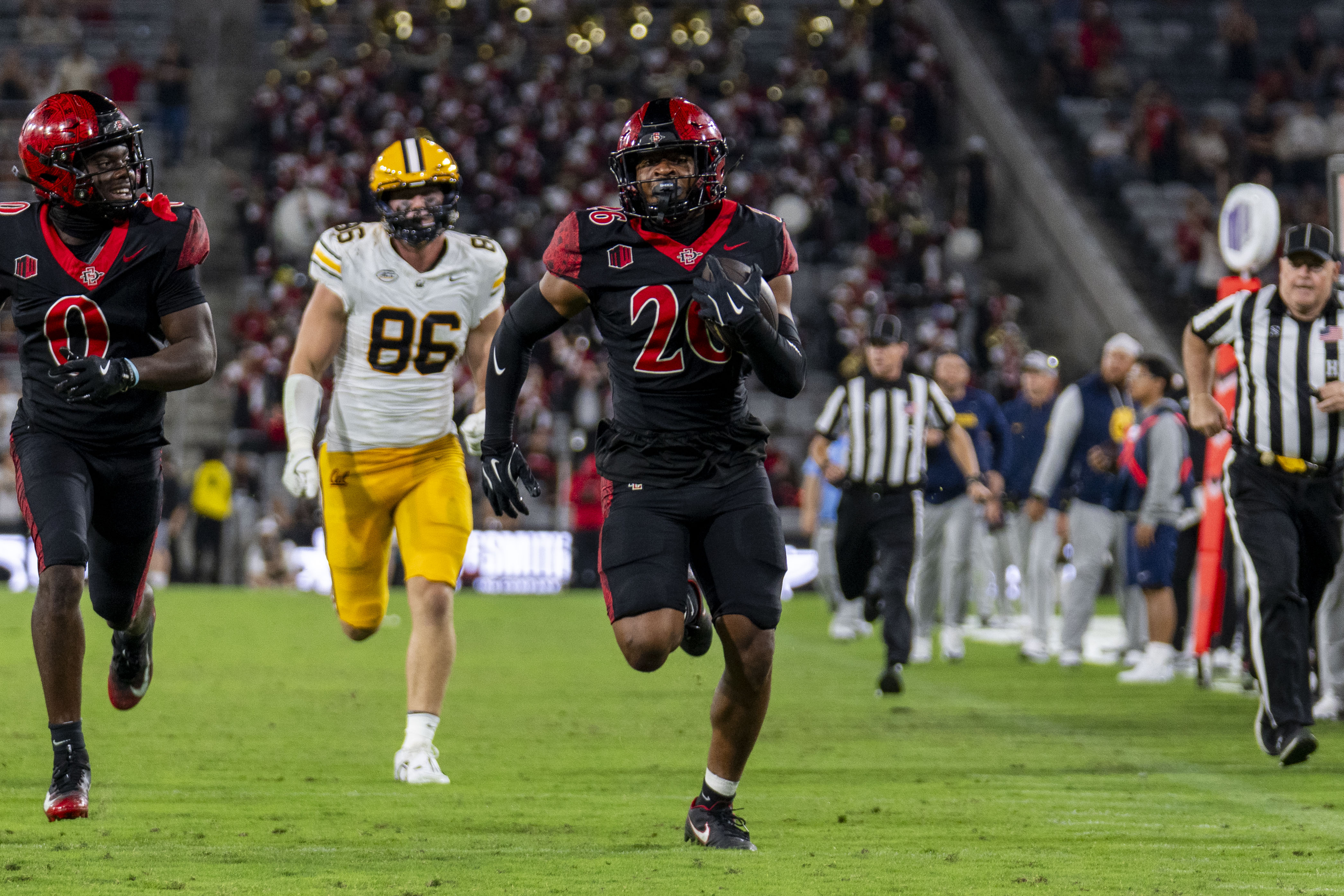 Aztec Football Game TST Images: Aztecs defeat Golden Bears, 34-0, at Snapdragon Stadium