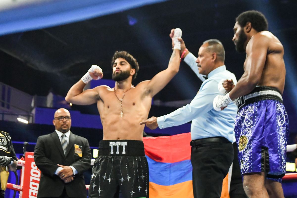 Nikolai Terteryan defeated DePriest Johnson by first round knockout during an Professional Boxing  match. Saturday June 20, 2026 in  Oceanside, California.