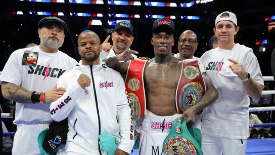Foster drops Navarrete twice, wins unanimous decision to unify three belts taken at Frost Bank Center (Boxing)