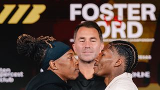 Foster defends WBC super featherweight title against Ford in Houston taken at Fertitta Center (Boxing). Photo by Matchroom Boxing