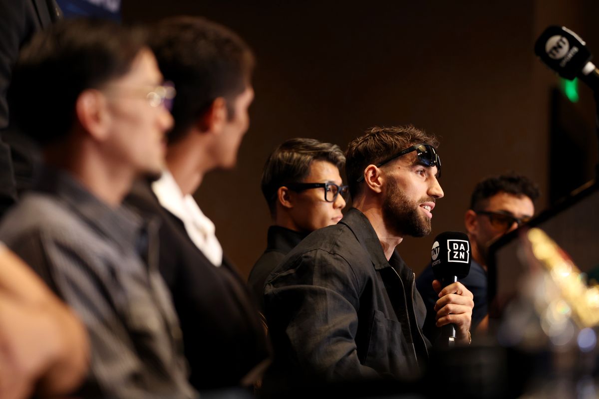 Ermal Hadribeaj answers questions from Chris Mannix and the media at Thursday's final press conference. Ermal Hadribeaj answers questions from Chris Mannix and the media at Thursday's final press conference.