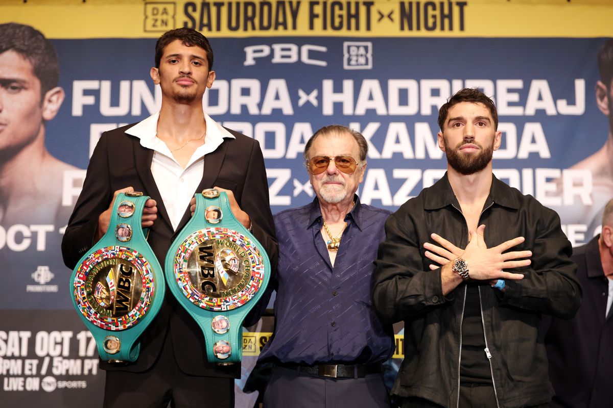 Sebastian Fundora will defend his WBC Super Welterweight Title against Ermal Hadribeaj on Saturday in Las Vegas. Sebastian Fundora will defend his WBC Super Welterweight Title against Ermal Hadribeaj on Saturday in Las Vegas.