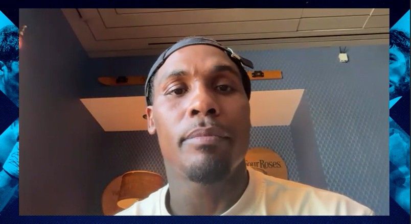 Jermall Charlo speaks during Thursday's virtual press conference for his Oct. 17 fight against Koen Mazoudier. Jermall Charlo speaks during Thursday's virtual press conference for his Oct. 17 fight against Koen Mazoudier.