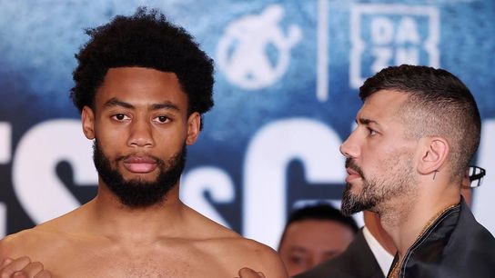 Amari Jones stops Gualtieri in three to become IBF middleweight mandatory taken at SAP Center. Photo by Golden Boy Promotions