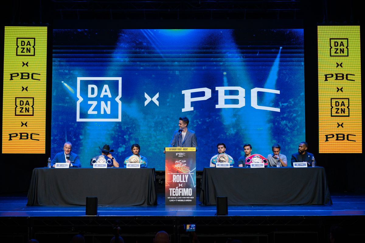 Chris Mannix hosts Thursday's press conference announcing PBC and DAZN's new partnership deal Chris Mannix hosts Thursday's press conference announcing PBC and DAZN's new partnership deal