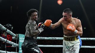 Tim Tszyu outlasts Errol Spence Jr. as an era ends in Sydney taken at Afterpay Arena (Boxing). Photo by No Limit Boxing