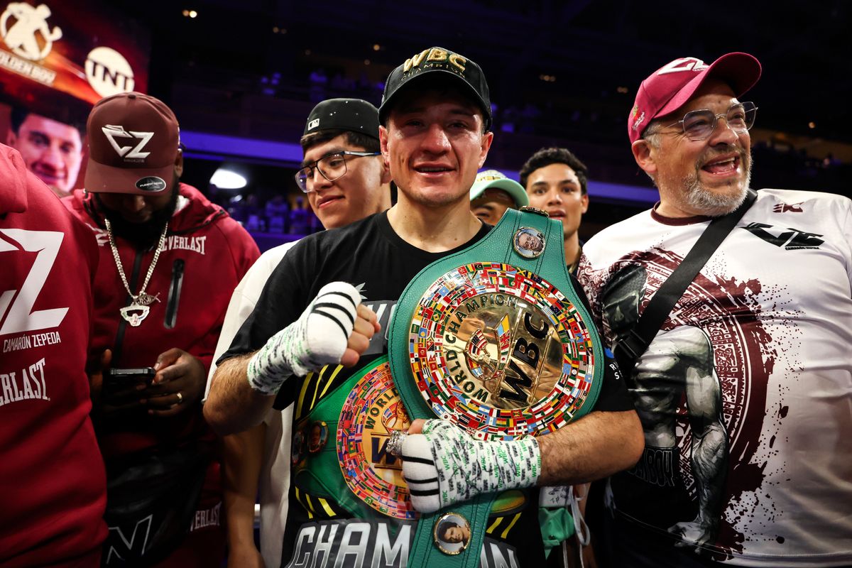 William Zepeda poses with his belt as the new WBC Lightweight Champion William Zepeda poses with his belt as the new WBC Lightweight Champion