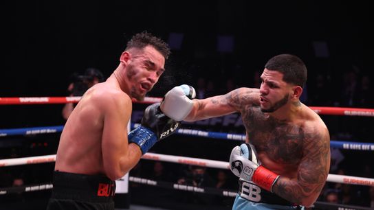 Edgar Berlanga wins by TKO at Zuffa Boxing 09 as referee steps in to save Butler in round 7 taken at Infosys Theater at Madison Square Garden (Boxing)