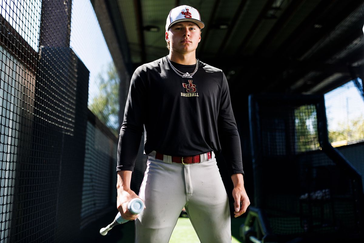 Blake Bowen #18 of JSerra Catholic High School poses for a portrait at JSerra Catholic High School on March 26, 2026 in San Juan Capistrano, California. Blake Bowen #18 of JSerra Catholic High School poses for a portrait at JSerra Catholic High School on March 26, 2026 in San Juan Capistrano, California.