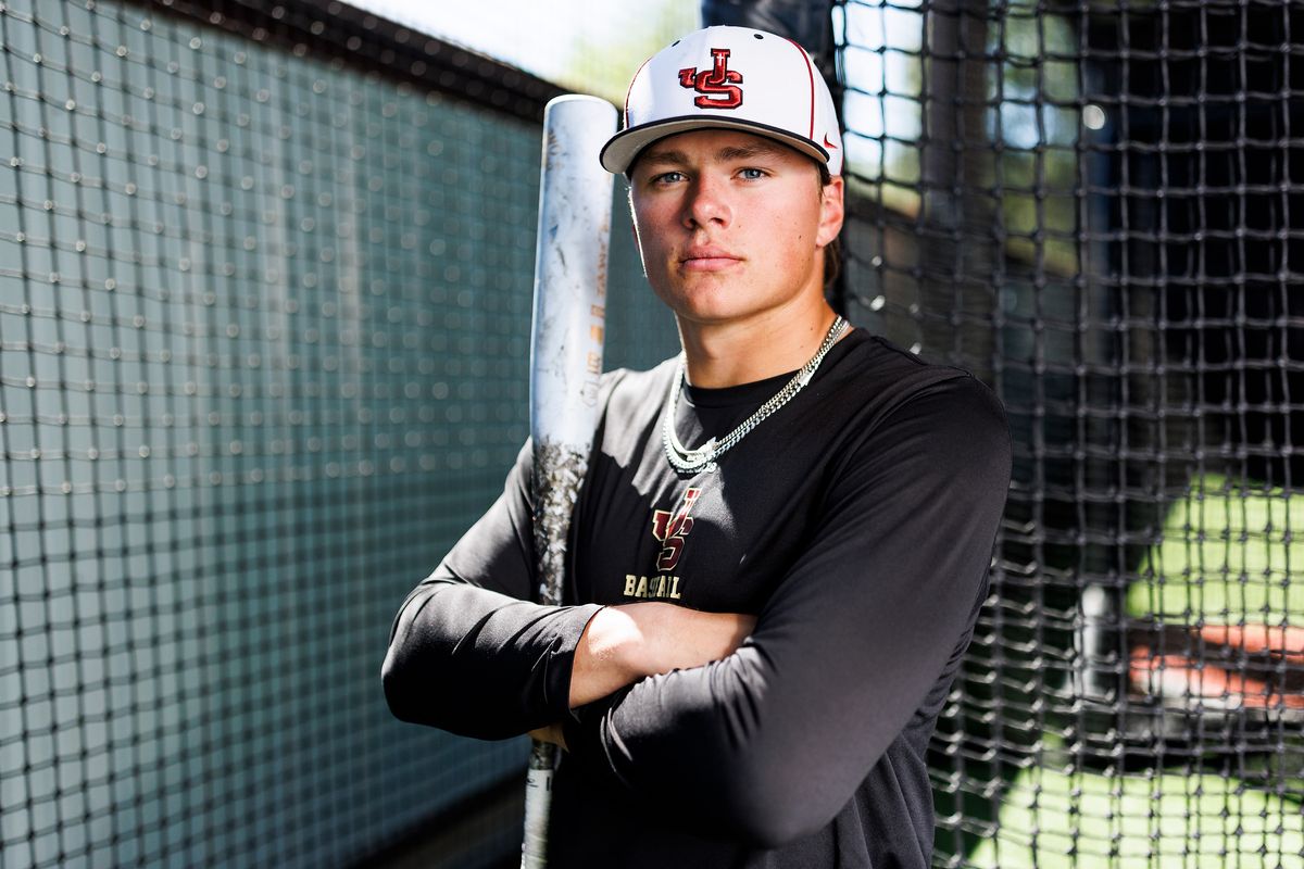 Blake Bowen #18 of JSerra Catholic High School poses for a portrait at JSerra Catholic High School on March 26, 2026 in San Juan Capistrano, California. Blake Bowen #18 of JSerra Catholic High School poses for a portrait at JSerra Catholic High School on March 26, 2026 in San Juan Capistrano, California.