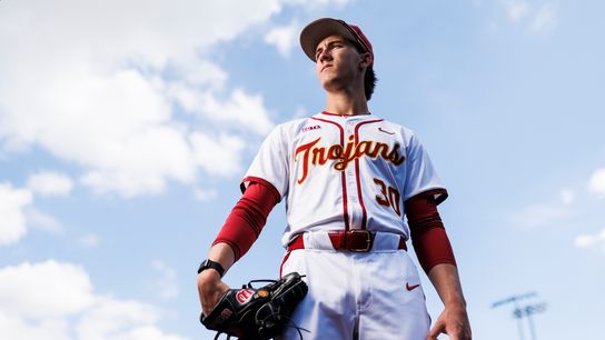TST Images: Portrait Session with Mason Edwards taken at Dedeaux Field (USC Trojans). Photo by Ric Tapia - The Sporting Tribune