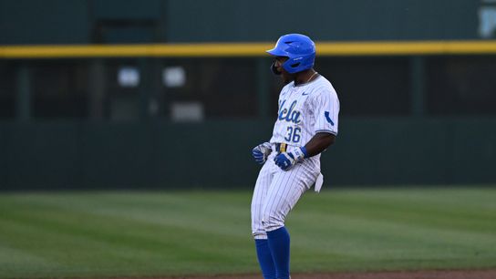 Dean West's grand slam solidifies UCLA comeback over Oregon in series finale taken Jackie Robinson Stadium (UCLA)