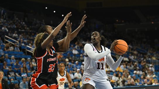 TST Images: Oklahoma State defeat Princeton 82-68 at Pauley Pavilion taken Pauley Pavillion (Oklahoma State). Photo by Edwin So - The Sporting Tribune