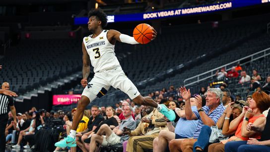 West Virginia wears the Crown well taken At T-Mobile Arena (College Basketball Crown). Photo by RJ Forbus - The Sporting Tribune 