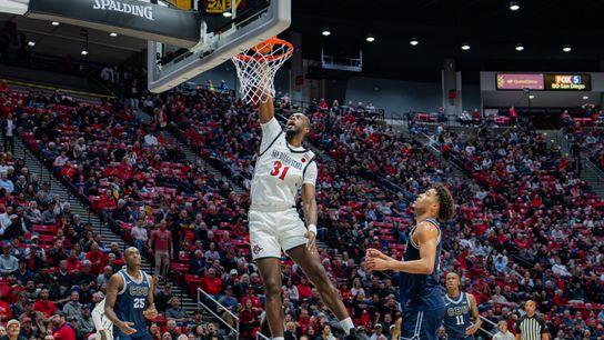 FINAL:  Utah State 67, No. 20 San Diego State 66 taken at Viejas Arena (San Diego State Aztecs)