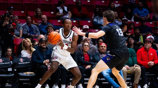 Davis leads late closing charge, Aztecs continue MW dominance over SJSU taken at Provident Credit Union Event Center (San Diego State Aztecs)