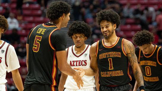 Rodney Rice, Alijah Arenas lead No. 21 USC past San Diego State in 85-68 exhibition win taken at Viejas Arena (USC). Photo by Dakota Gray - The Sporting Tribune 