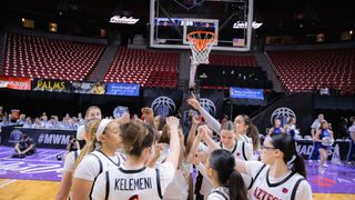 SDSU women stunned in quarterfinals by Air Force seniors' sterling effort taken at Thomas & Mack Center (San Diego State Aztecs)