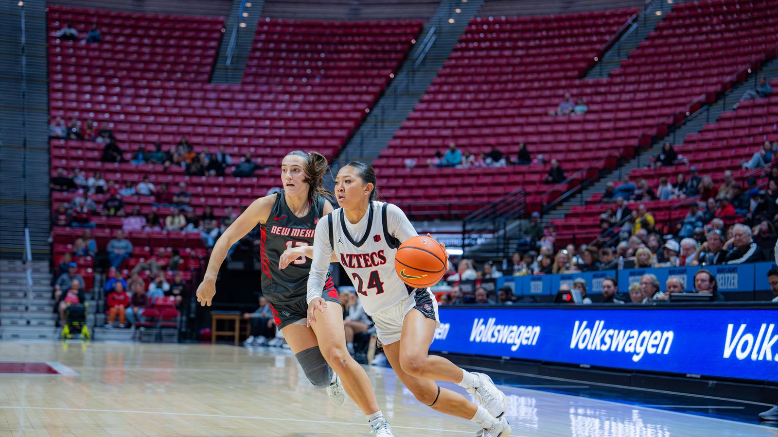 Aztecs strong start, second half defense helps secure sweep of Nevada