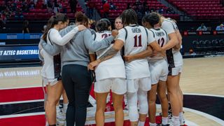 SDSU looking to 'stay together' after tough home loss to San José State taken at Viejas Arena (San Diego State Aztecs). Photo by Ysa Garcia - The Sporting Tribune