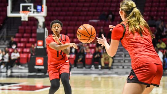 Four SDSU women’s hoopers earn Mountain West regular season honors taken in San Diego (San Diego State Aztecs). Photo by Ardie Crenshaw - The Sporting Tribune