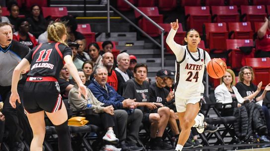 PREVIEW: SDSU women ready for challenge as top seed at Mountain West tourney taken in Las Vegas (San Diego State Aztecs). Photo by Ardie Crenshaw - The Sporting Tribune