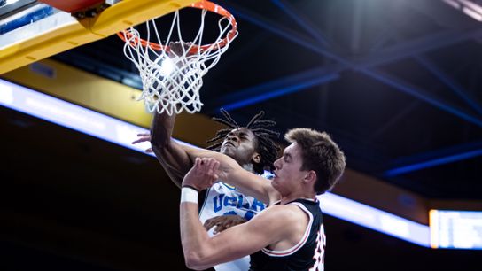 UCLA Bruins forward William Kyle III (24) goes for a dunk during the 1st half of the game against the Idaho State Bengals on Wednesday, November 20th, 2024, at Pauley Pavilion in Los Angeles, CA.