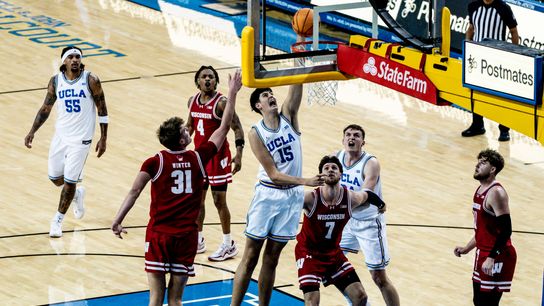 Mara's big night boosts Bruins past Badgers  taken at Pauley Pavilion  (UCLA Bruins)