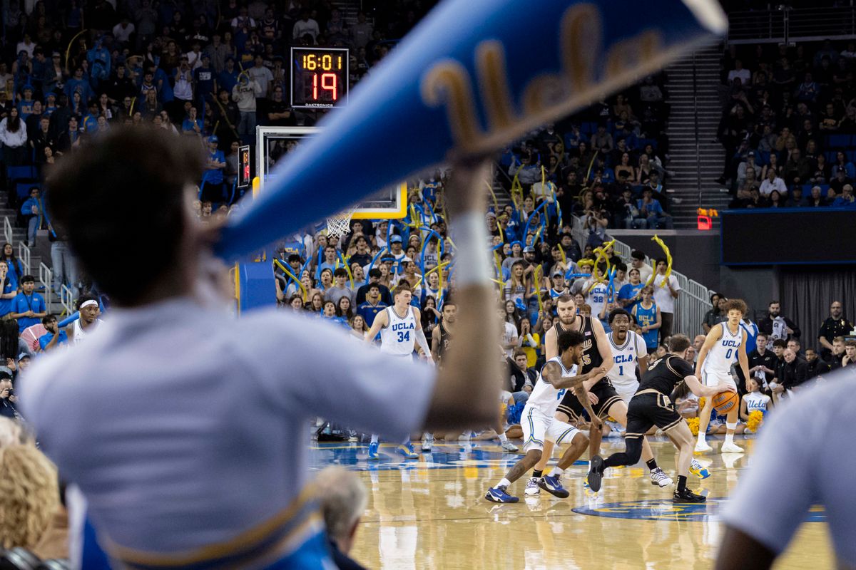 The Purdue Boilermakers bring the ball up the floor during an NCAA basketball game against the UCLA Bruins, Tuesday January 20, 2026 in Los Angeles, Calif.