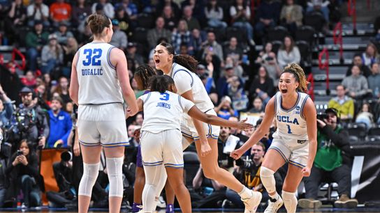 No. 1 UCLA beats No. 3 LSU to advance to program's first Final Four taken at Spokane Veterans Memorial Arena (UCLA)