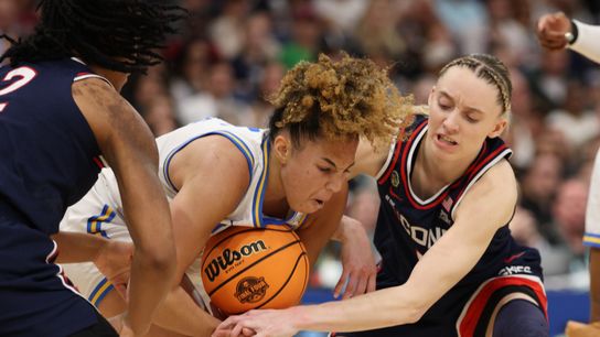 UConn defeats UCLA in Final Four to advance to NCAA title game taken at Amaile Arena (UCLA)