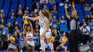 UCLA needs Gianna Kneepkens more than ever to win NCAA title taken at Mortgage Matchup Center (UCLA). Photo by Jordan Teller - The Sporting Tribune