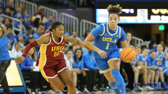 No.4 UCLA cruises past No.17 USC in 80-46 lopsided affair taken at Pauley Pavilion  (USC)