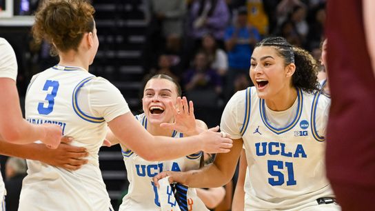UCLA's defense reigns supreme to defeat Minnesota and advance to Elite Eight taken at Golden1 Center (UCLA). Photo by  Ed Szczepanski-Imagn Images