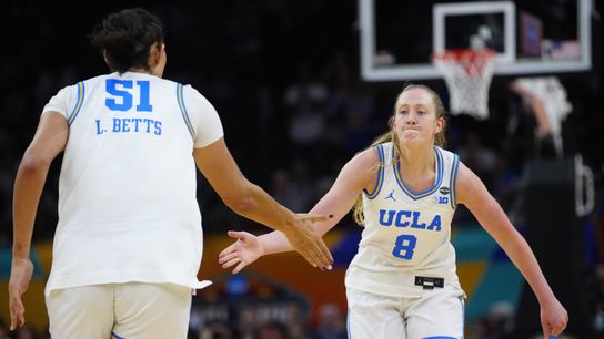 Defense makes up for lack of offense to punch UCLA's ticket to the NCAA Championship taken at Mortgage Matchup Center (UCLA). Photo by Patrick Breen/The Republic-USA TODAY NETWORK via Imagn Images