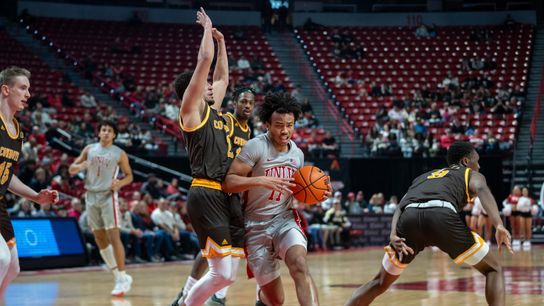 Dedan Thomas Jr. leads UNLV to win at Wyoming  taken at Arena-Auditorium (UNLV)