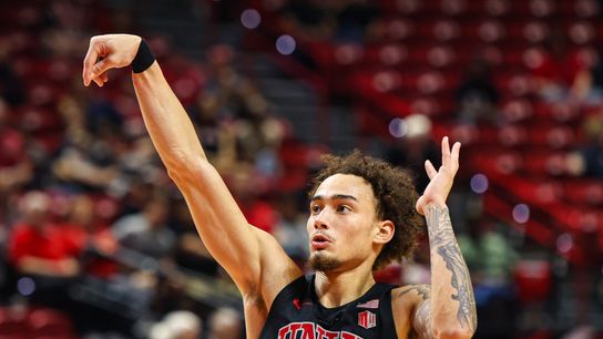 Pastner, Rebels show what's possible in OT win over Nevada taken At Thomas & Mack Center (UNLV). Photo by RJ Forbus - The Sporting Tribune 