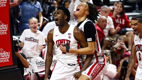 TST Images: Runnin' Rebels defeat the Aggies, 92-65, on Senior Night at the Thomas and Mack Center  taken Thomas and Mack Center (UNLV Rebels). Photo by RJ Forbus - The Sporting Tribune 