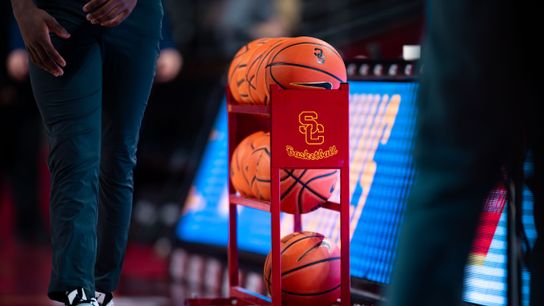 USC Trojans during the 1st half of the game against the UCLA Bruins on Monday, January 27th, 2025, at Galen Center in Los Angeles, CA. USC Trojans during the 1st half of the game against the UCLA Bruins on Monday, January 27th, 2025, at Galen Center in Los Angeles, CA.