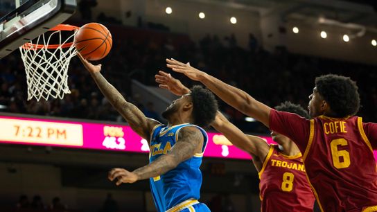 Dent strikes again for UCLA in win against rival Trojans taken at Galen Center (UCLA Bruins)