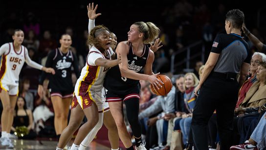 TST Images: The USC Trojans defeat the Indiana Hoosiers, 79-73, at Galen Center taken at Galen Center (Big Ten)
