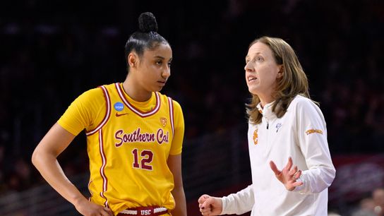 USC women's dominates in home opener versus Cal Poly taken at Galen Center (USC)