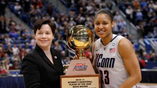 Wooden Award Flashback: Maya Moore's greatness felt on and off the court taken in Los Angeles (NCAA Women's Basketball ). Photo by David Butler II-Imagn Images
