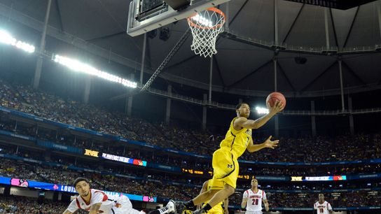 Wooden Award Flashback: Trey Burke's basketball IQ at such a young age helped navigate Michigan's controlled system taken in Los Angeles (Wooden Award)