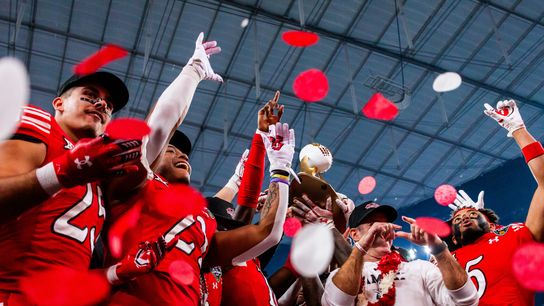 TST Images: Utah beats Nebraska, 44-22, at Allegiant Stadium taken at Allegiant Stadium  (Las Vegas Bowl)