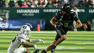 Hawai’i makes statement in final Mountain West meeting with Utah State taken at Clarence T.C. Ching Athletics Complex (Hawaii). Photo by Diego Rivera - The Sporting Tribune