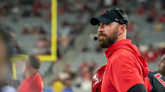 San Diego State Head Coach Sean Lewis on the sideline during an NCAA football game against Oregon State, Saturday, September 7, 2024 in San Diego, CA.