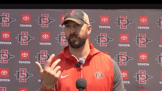 Aztecs open first Pac-12 camp full of ambition, relying on senior leaders taken at San Diego State  (San Diego State Aztecs). Photo by SDSU Athletics Youtube