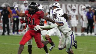 Seeing Red: SDSU can't get offense in gear, get beat by James Madison taken at Snapdragon Stadium (San Diego State Aztecs). Photo by Aaron Brenner – The Sporting Tribune
