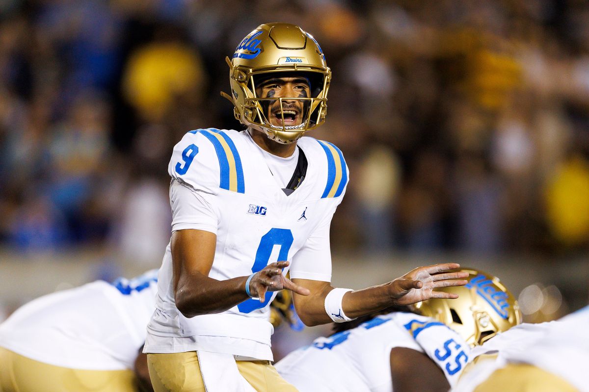 Nico Iamaleava #9 of the UCLA Bruins signals during the game against Cal Golden Bears at California Memorial Stadium on September 5, 2026 in Berkeley, California. Nico Iamaleava #9 of the UCLA Bruins signals during the game against Cal Golden Bears at California Memorial Stadium on September 5, 2026 in Berkeley, California.